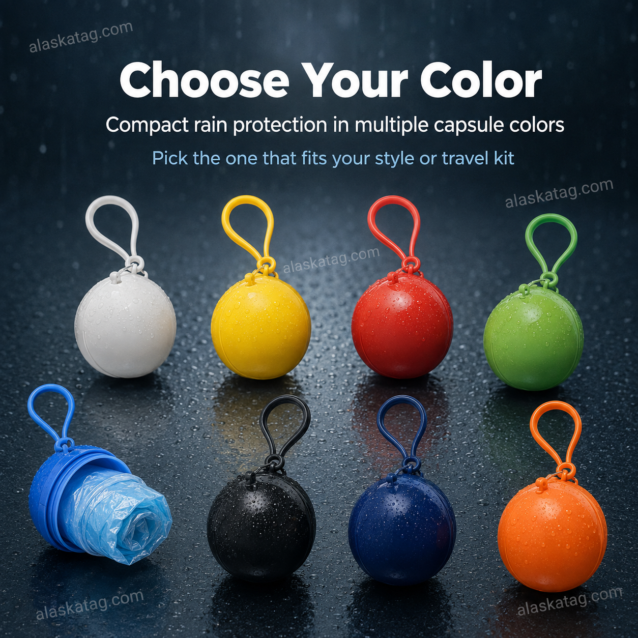 🌧️ Imperméable jetable de poche pour les averses inattendues