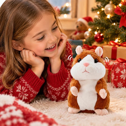 Peluche hamster parlante – répète tout ce que vous dites, remue la tête automatiquement ; un divertissement hilarant pour les enfants comme pour les adultes
