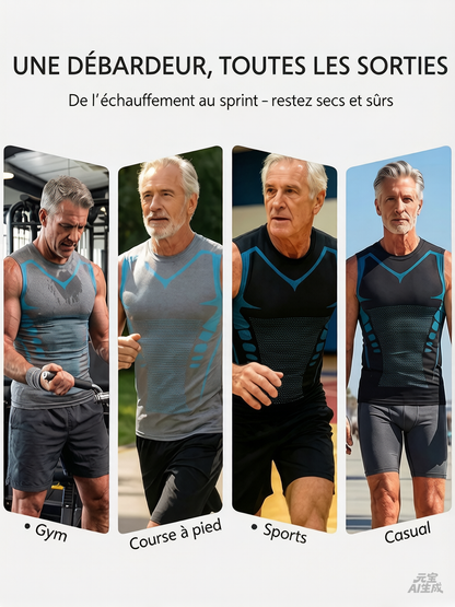 💪50% DE RÉDUCTION ! 🎉Gilet sculptant ionique Slimoly® – Compression et rafraîchissement – Remodelage du corps et sans manches – Invisible sous les vêtements 🕶️