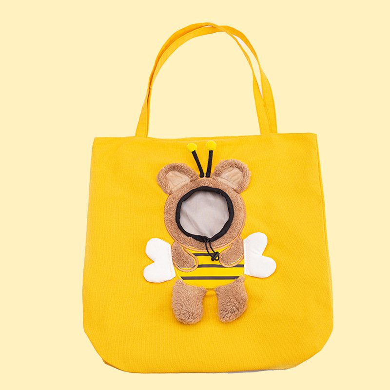 🐈Sac pour chat en forme de tête de rosée - Sac de transport pour animaux de compagnie👜