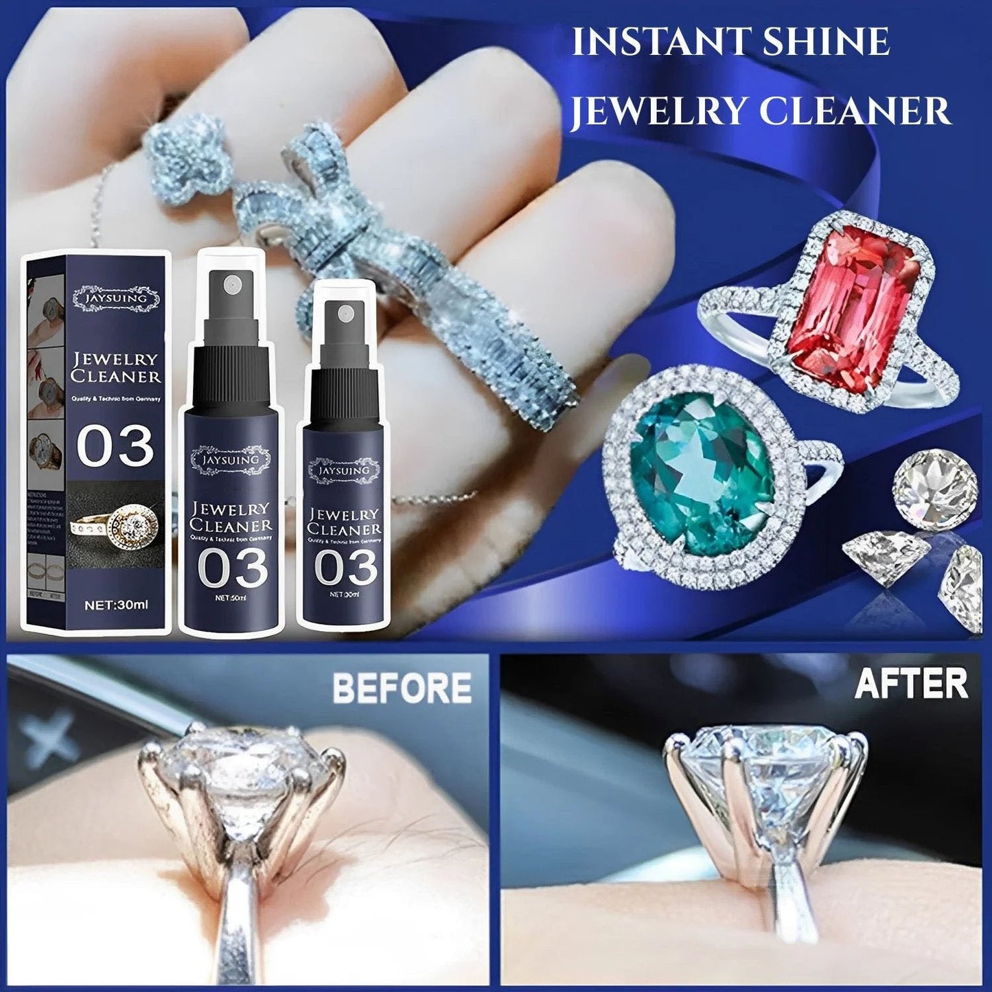 Spray nettoyant pour bijoux Diamond-Shine