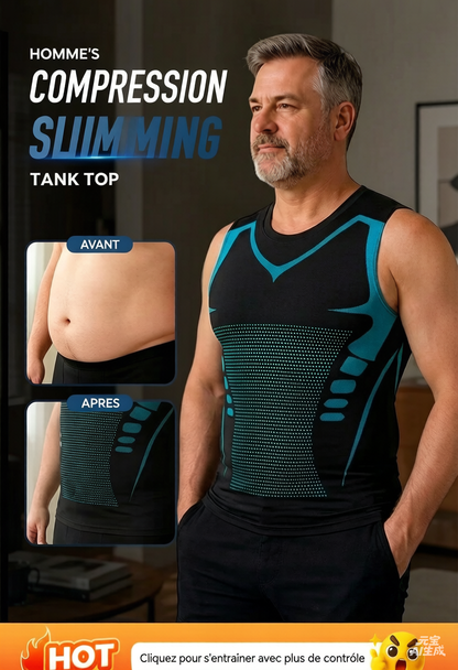 💪50% DE RÉDUCTION ! 🎉Gilet sculptant ionique Slimoly® – Compression et rafraîchissement – Remodelage du corps et sans manches – Invisible sous les vêtements 🕶️