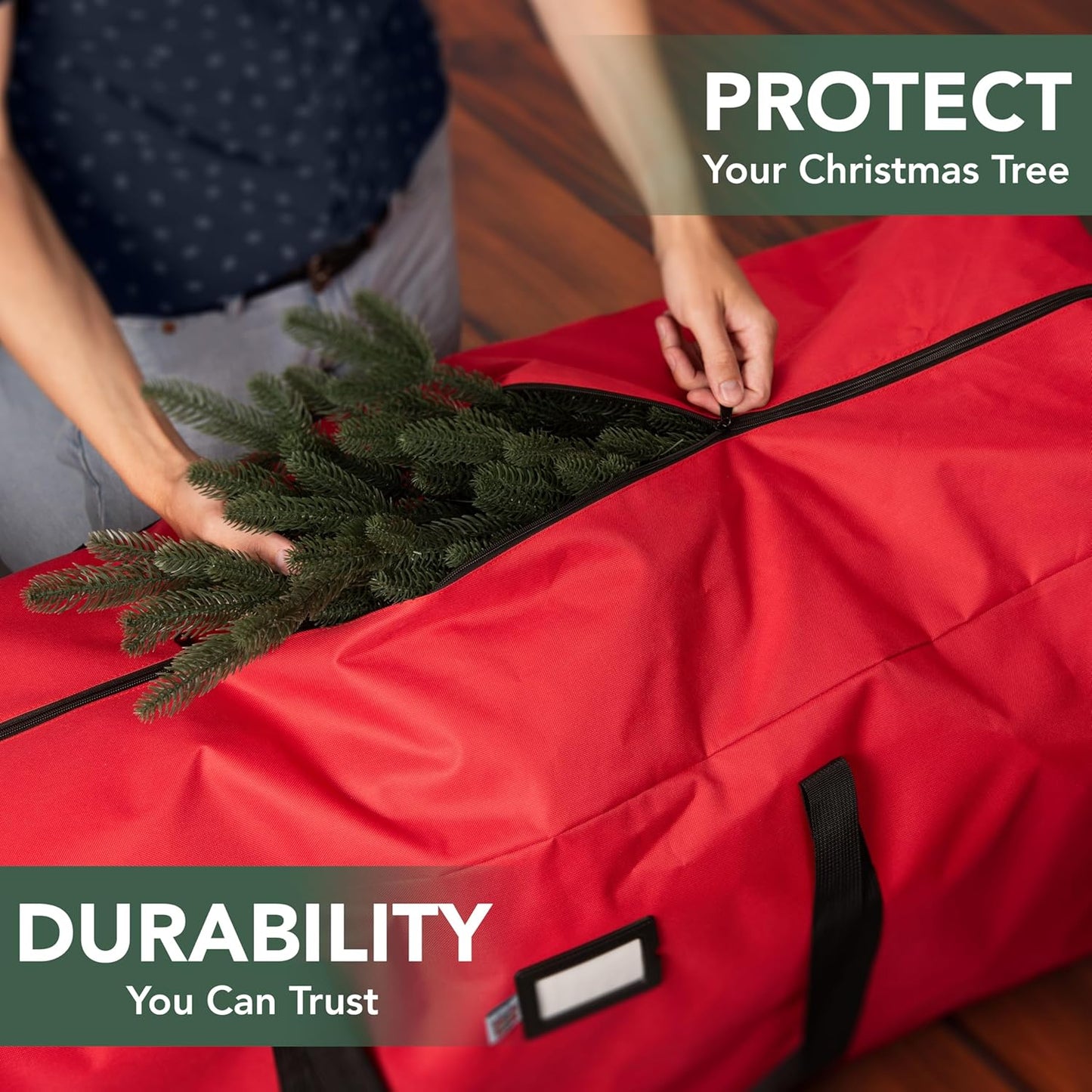 🎄 50% DE RÉDUCTION MAINTENANT ! 🎅 Sac de Rangement Imperméable pour Sapin de Noël – Durable, Transport Facile & Protection Maximale 🎁