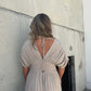 💖2025 Vente limitée - 50% DE RÉDUCTION💗Nouvelle robe longue fendue à col en V sans effort