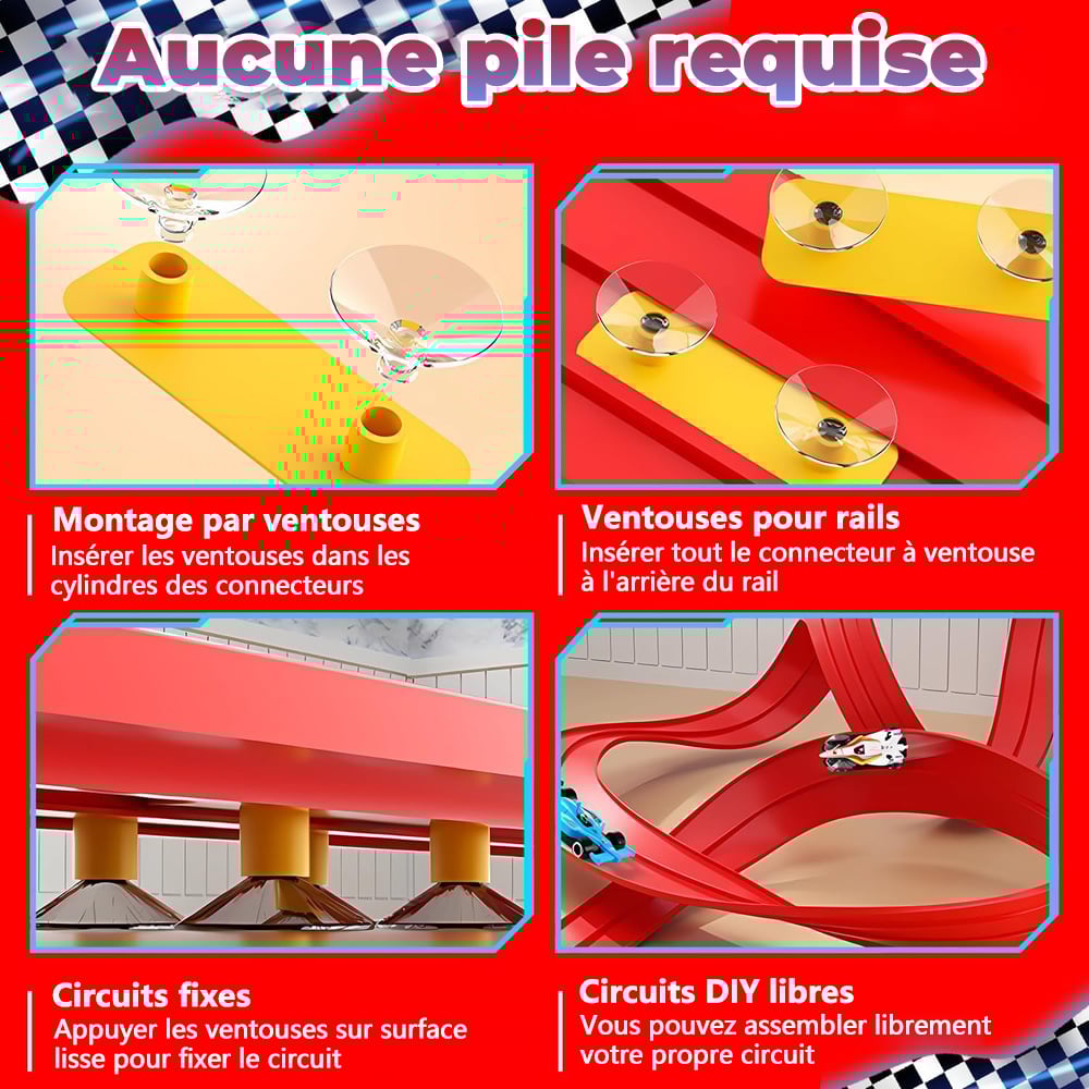 🎄🎁 Cadeau surprise de Noël 2025 : Piste de course flexible à faire soi-même 🚗✨