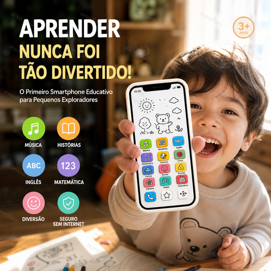 📱 50% DE DESCONTO – Smartphone Educativo para Crianças | Pedagógico, protege os olhos & ideal para aprendizagem ✨👶