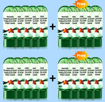 ♻️Comprimé puissant de purification de l'eau d'aquarium💧