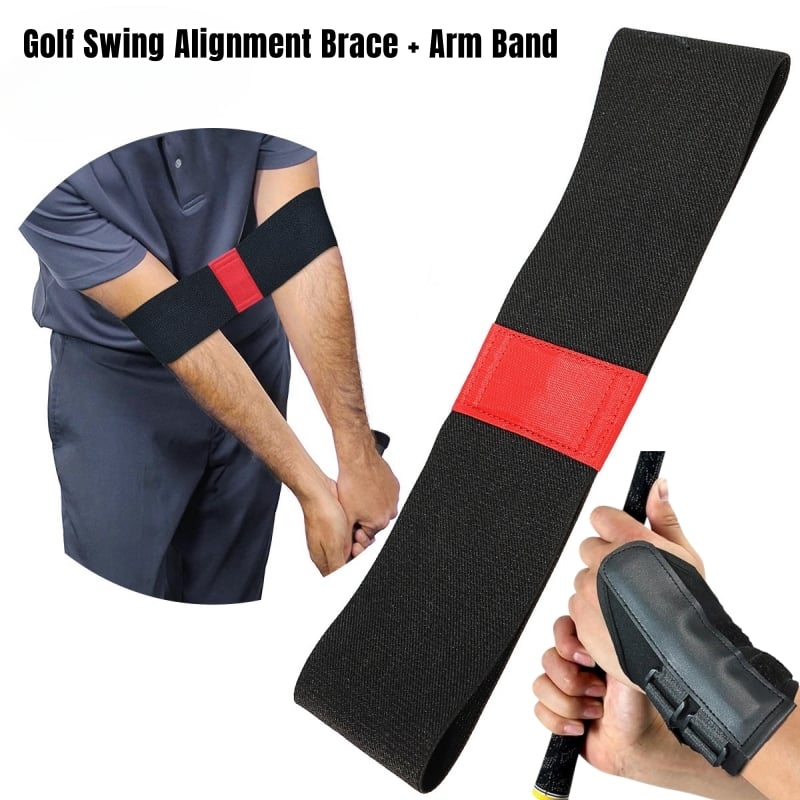 🏌️ Ensemble Correcteur de Poignet & Bandeau de Bras pour Entraînement au Golf – À Moitié Prix ! ⛳️✨ 💪 Améliorez Votre Swing & Précision Facilement !