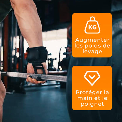 🔥Réduction limitée à 49%🔥Sangles de Poignet Robustes à Crochets pour Haltérophilie