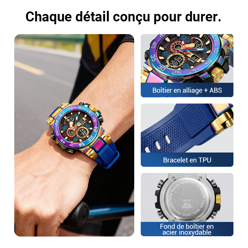 ⌚56 % DE RÉDUCTION✨Montre LED multifonctionnelle🌟Écran numérique étanche, 7 modes sportifs avec surveillance du sommeil🔋
