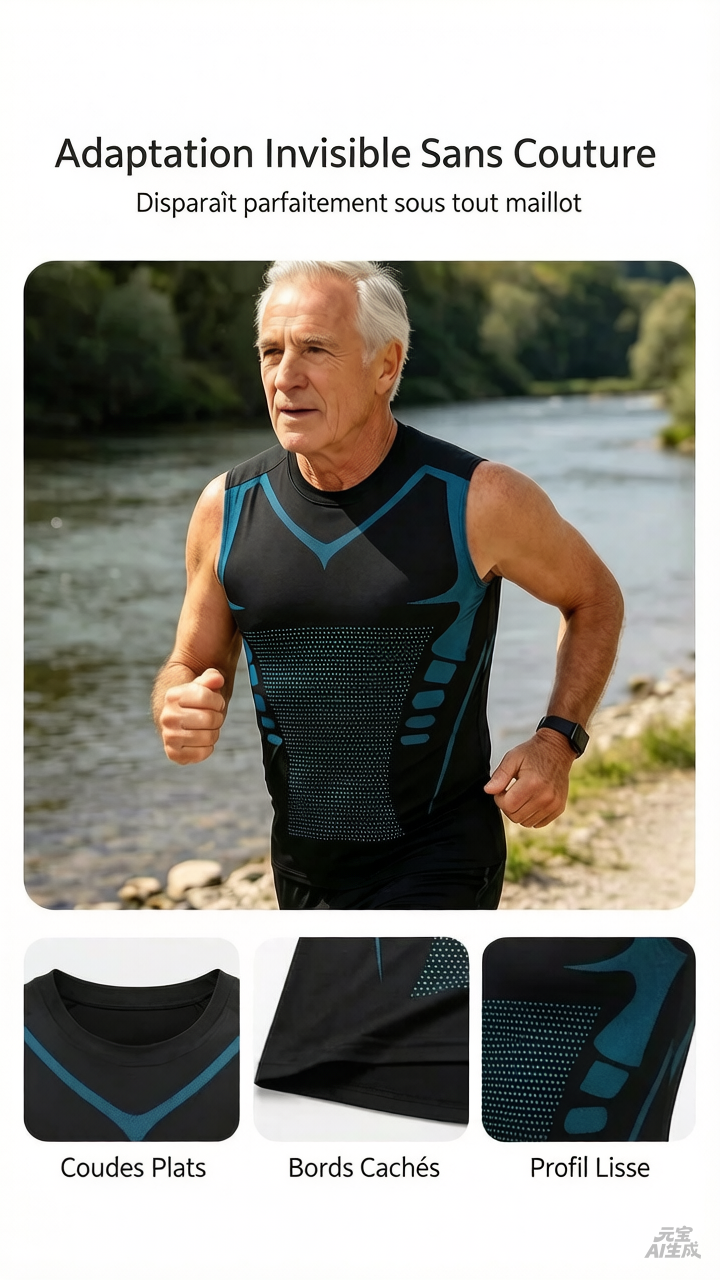 💪50% DE RÉDUCTION ! 🎉Gilet sculptant ionique Slimoly® – Compression et rafraîchissement – Remodelage du corps et sans manches – Invisible sous les vêtements 🕶️