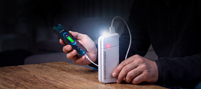 Recharge d'urgence USB