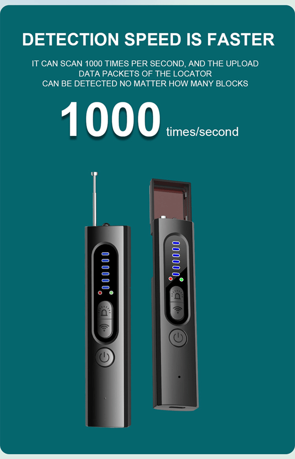 🔥 58% DE RÉDUCTION ! ✨ Détecteur de Caméras Cachées - 6 Niveaux de Sensibilité RF, Portée 10m, Protection de la Vie Privée 📡🛡️