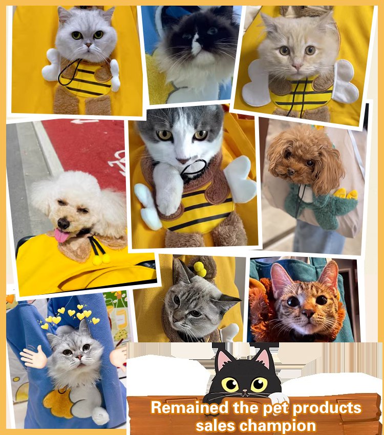 🐈Sac pour chat en forme de tête de rosée - Sac de transport pour animaux de compagnie👜