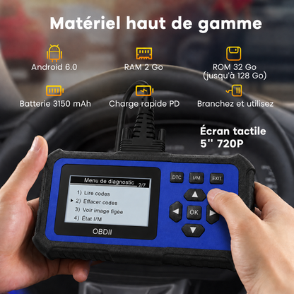 🔧🚗 49 % de réduction ⚡ Scanner OBD2 professionnel – Diagnostic complet, effacement 1 clic & 8 langues ! Compatible tous véhicules 1996+ 📊💡