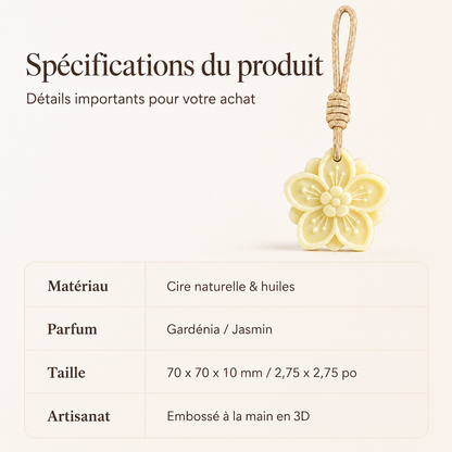 Sachet parfumé suspendu – Parfum Gardénia 🌸