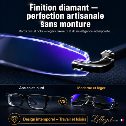 👓 Lunettes de lecture à double usage ✨ - Verres en saphir | Protection contre la lumière bleue | Dioptries de +1,00 à +4,00 | Noir et marron