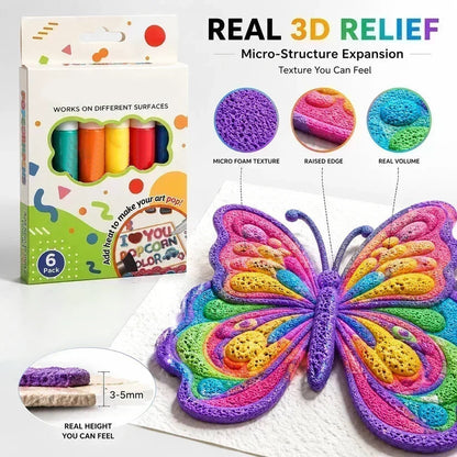 🎄🖊️ Stylos Bubble Popcorn 3D — Dessins Gonflés Magiques