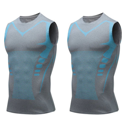 💪50% DE RÉDUCTION ! 🎉Gilet sculptant ionique Slimoly® – Compression et rafraîchissement – Remodelage du corps et sans manches – Invisible sous les vêtements 🕶️
