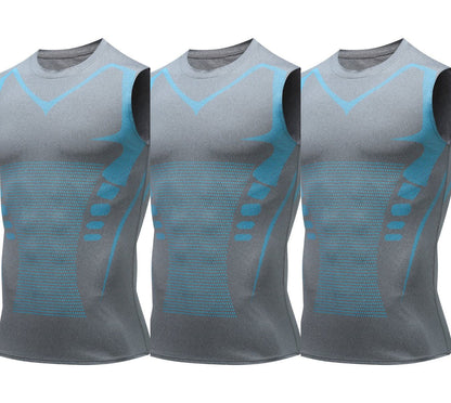 🎉 Gilet de maintien ionique – Compression et rafraîchissement – Gainage corporel et sans manches – Invisible sous les vêtements 🕶️