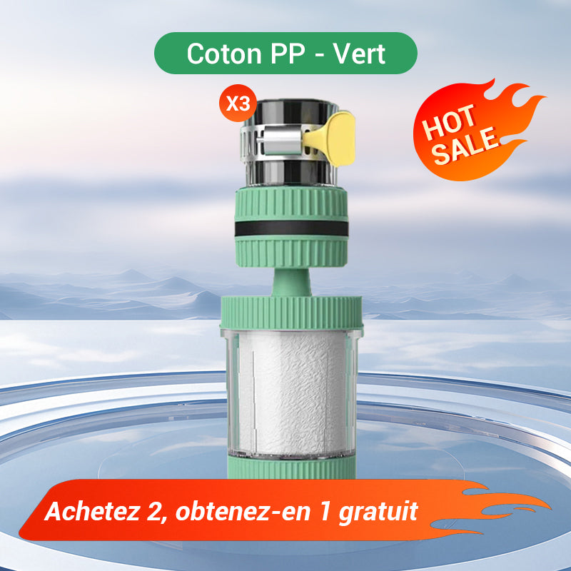 📢💧Filtre de Robinet Amélioré et en Coton PP – Améliorez la Qualité de Votre Eau du Robinet