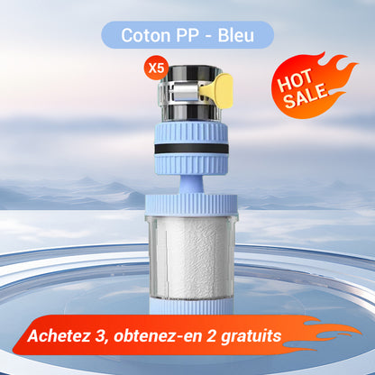 📢💧Filtre de Robinet Amélioré et en Coton PP – Améliorez la Qualité de Votre Eau du Robinet
