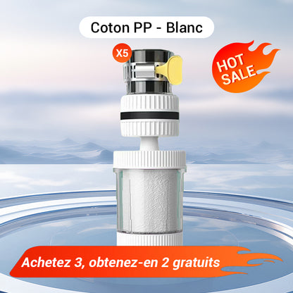 📢💧Filtre de Robinet Amélioré et en Coton PP – Améliorez la Qualité de Votre Eau du Robinet