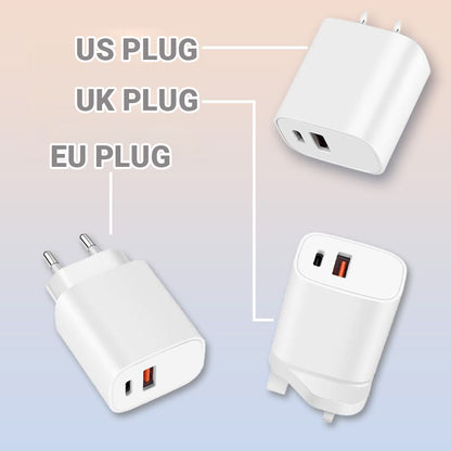 20W Chargeur Rapide à Deux Ports