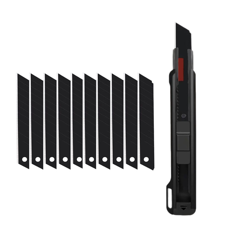 📢📢50% DE RÉDUCTION !!! ⏰🔪 Couteau Utilitaire Pro – Acier au Carbone, Verrouillage Sécurisé & 10 Lames Incluses | ABS Renforcé + Poignée Ergonomique ⚡