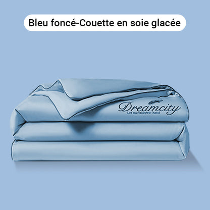 ❄️💕 VENTE DIRECTE USINE -50% ! Parure de Lit 4 Pièces en Velours Haut de Gamme – Douce, Respirante & Rafraîchissante (Tailles 1-2 Places)