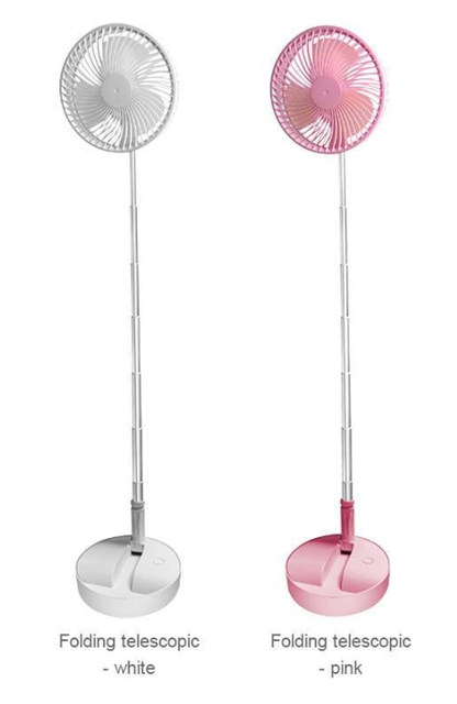 🌀 PROMO LIMITÉE 57% DE RÉDUCTION ! 🔋 Ventilateur Télescopique Pliable Rechargeable USB – Silencieux, 180° Rotatif, 4 Vitesses, Portable ✨