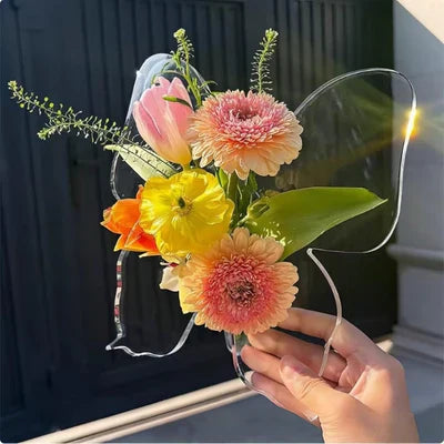 🔥Vase Décoratif Transparent Inspiré par le Papillon 🦋💎