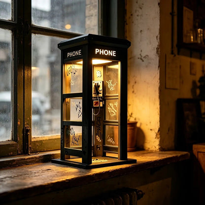 ✨Lampe d'ambiance cabine téléphonique vintage