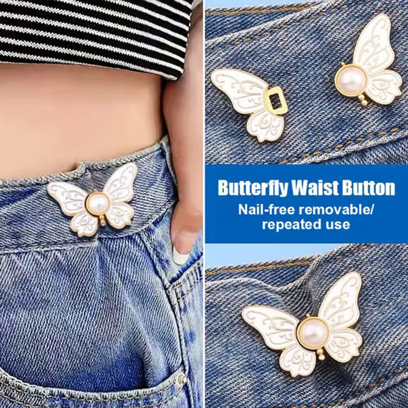 🎀🦋 OFFRE SPÉCIALE 1 ACHETÉ = 4 OFFERTS ! Boucle Papillon Réglable et Détachable – Ajustement Taille Universel, 6 Couleurs, Parfaite pour Robes, Chemises, Manteaux ✨