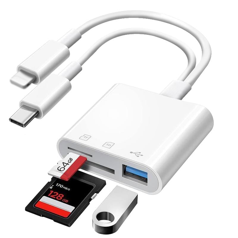 💥Lecteur de carte SD/TF/USB pour transfert instantané de fichiers entre appareils