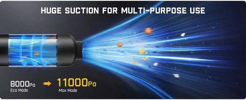 💖2025 Vente chaude💖 Aspirateur de voiture sans fil Slim V8 Mate haute puissance 12000Pa/30AW