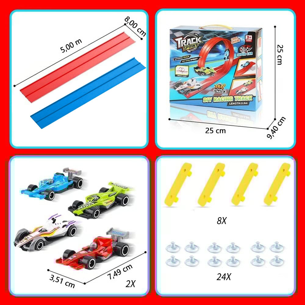 🎄🎁 Cadeau surprise de Noël 2025 : Piste de course flexible à faire soi-même 🚗✨