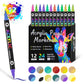 🔥Stylo à peinture acrylique à double pointe - 24/48/72 couleurs