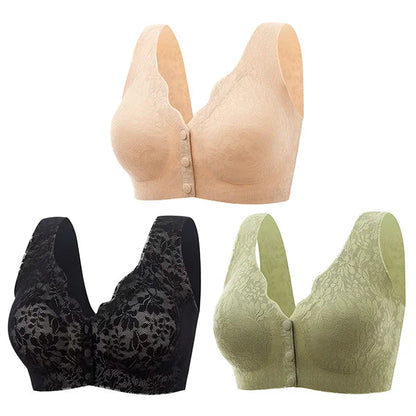 Achetez 2 Obtenez 1 Gratuit💗Soutien-gorge à boutons en dentelle pour femmes