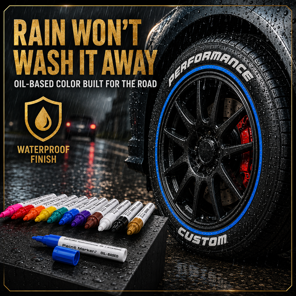 ⏳🔥 OFFRE LIMITÉE – 50 % DE RÉDUCTION ! ⏰ Marqueur pour pneus à l'huile et imperméable