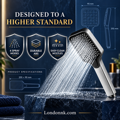 🚿 Pommeau de douche haute pression – Puissance d'eau et confort spa ✨
