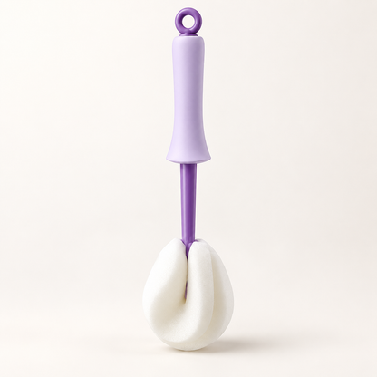 Brosse 2‑en‑1 pour tasses et bouteilles – Manche long et brosse de détail intégrée 🧽✨