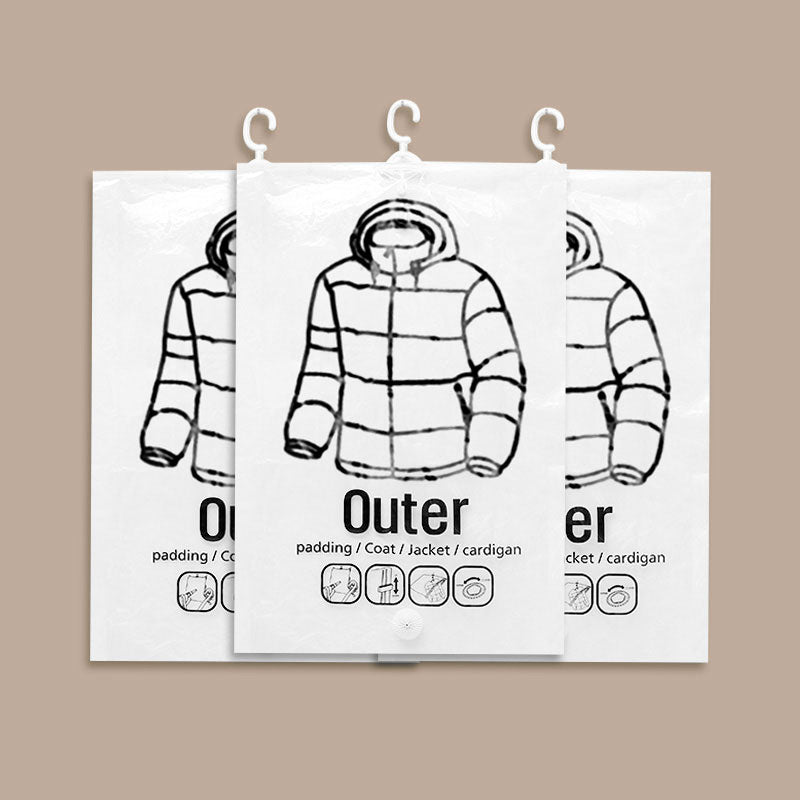 🔥Sac de rangement sous vide saisonnier pour doudoune suspendue