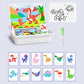 🧩 50% DE RÉDUCTION ! 🎨 Boîte à Puzzle Magnétique Enfant - Jeu Éducatif avec Planche à Dessin et Pièces Colorées 🖍️📦
