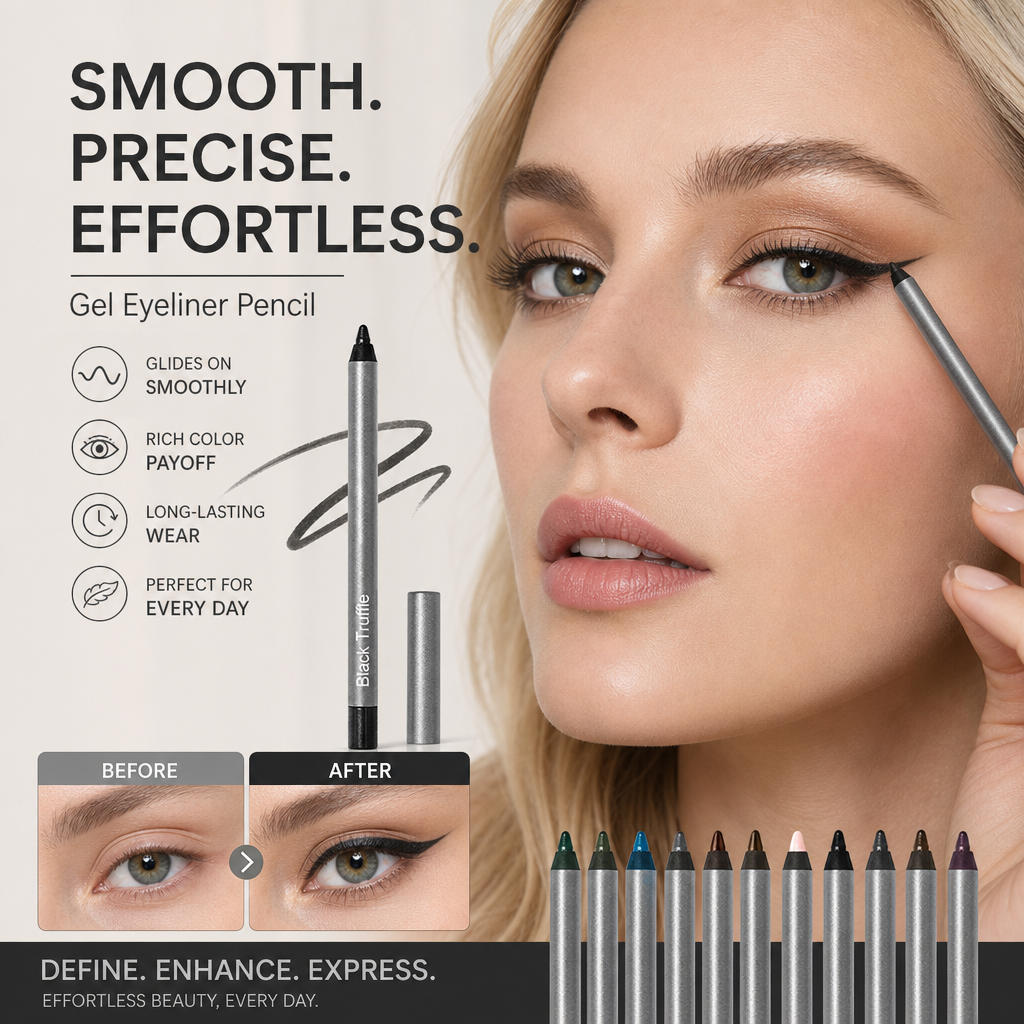 👁️✨ PROMO FLASH 50% ! Crayon Eyeliner Longue Tenue & Étanche – Anti-Bavure, Léger, Application Fluide, Idéal Quotidien & Yeux Sensibles 🖤
