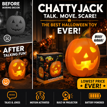 🎁Prix le plus bas jamais vu📢ACHETEZ-EN 2, LIVRAISON GRATUITE⏰Jabberin' Jack : citrouille animée qui parle et chante