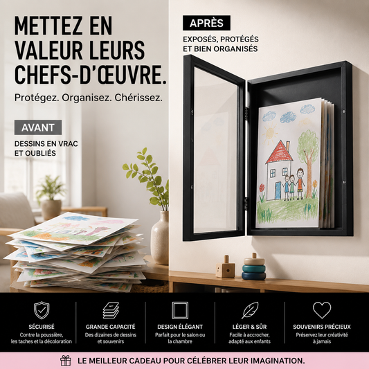 📢50% de réduction🏀Cadres pour exposer les dessins des enfants