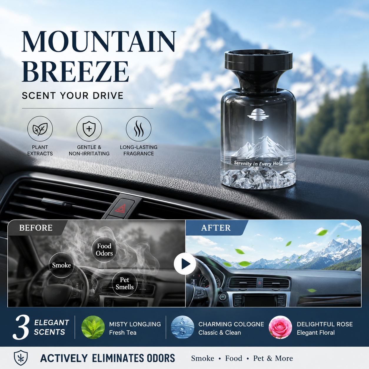 🥳Grande vente 2026🥳🌿 50 % de réduction ! 🚗 Désodorisant longue durée pour voiture – à base d'extraits de plantes naturelles💨✨