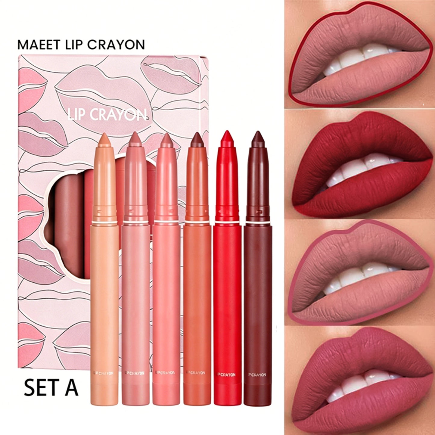 🥰 Crayon à lèvres mat longue tenue et waterproof