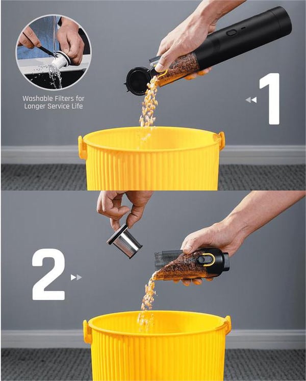 💖2025 Vente chaude💖 Aspirateur de voiture sans fil Slim V8 Mate haute puissance 12000Pa/30AW